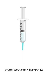 Vector image of a syringe