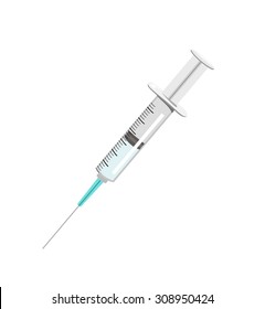 Vector image of a syringe