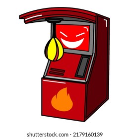 The vector image is taken from the boxing game that is usually played to measure the strength of the boxing that we have. Images can be used in catalogs or newspapers