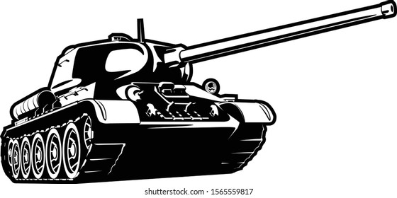 Vector Image Of Tank T34