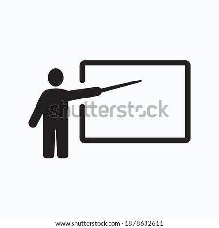 Vector image teacher icon. Isolated icon.