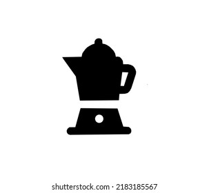 vector image of teapot, blender, for kitchen household utensils.