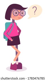 Imagen vectorial de un adolescente. EPS.
 