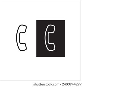 imagen vectorial de un teléfono, colores negro y blanco, fondo blanco y negro