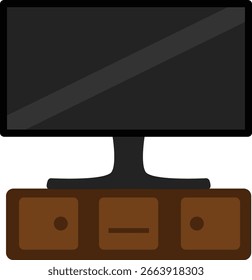 Imagem vetorial do ícone da televisão
