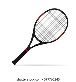 Vector image of a tennis racket.