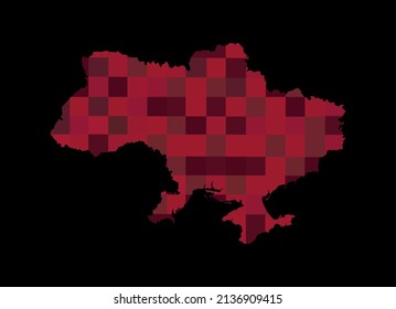 Imagen vectorial del territorio de Ucrania