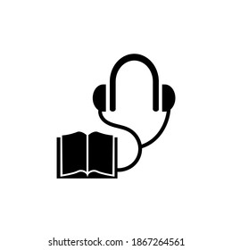 Vector image. Text audition icon.