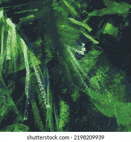 vector image, textured abstract background, made in green botanical shades for prints and textiles