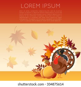 Vector Image Of The Thankgiving Day Banner