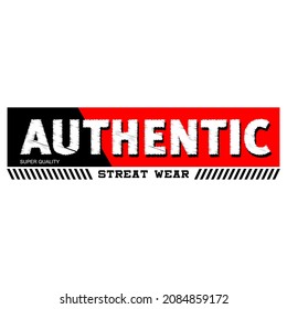 Vector image that says AUTHENTIC. Can be used for t-shirts or for other graphic purposes.