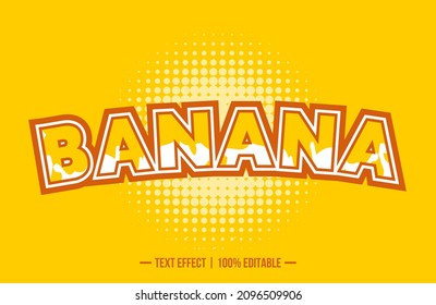 Vector image that says BANANA. These images can be used for advertisements, logos or for other graphic purposes.