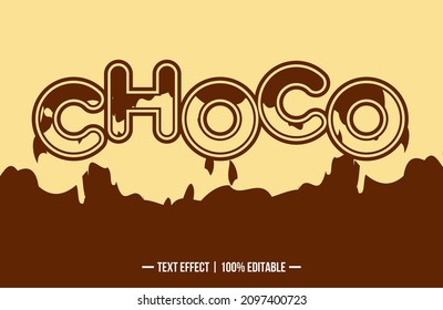 Vector image that says CHOCO. These images can be used for advertisements, logos or for other graphic purposes.
