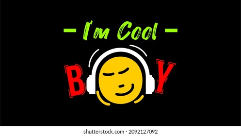 Vector image that says I'M COOL BOY.
This image can be used for t-shirts, as well as for other graphic purposes.