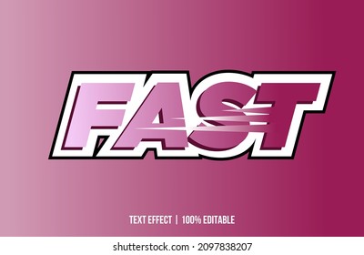 Vector image that says FAST. These images can be used for advertisements, logos or for other graphic purposes. 100% editable.