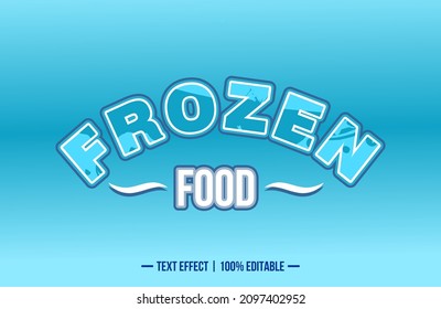 Vector image that says FROZEN FOOD. These images can be used for advertisements, logos or for other graphic purposes.
