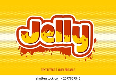 Vector image that says JELLY. These images can be used for advertisements, logos or for other graphic purposes. 100% editable.