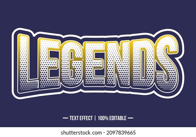 Vector image that says LEGENDS. These images can be used for advertisements, logos or for other graphic purposes. 100% editable.