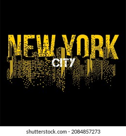 Vector image that says NEW YORK CITY. Can be used for t-shirts or for other graphic purposes.