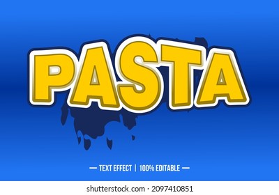 Imagen vectorial que dice PASTA. Estas imágenes se pueden utilizar para anuncios, logotipos u otros fines gráficos.
