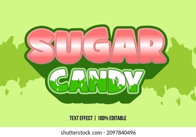 Vector image that says SUGAR CANDY. These images can be used for advertisements, logos or for other graphic purposes. 100% editable.
