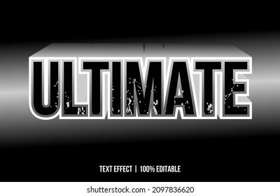 Vector image that says ULTIMATE. These images can be used for advertisements, logos or for other graphic purposes. 100% editable.