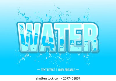 Vector image that says WATER. These images can be used for advertisements, logos or for other graphic purposes.
