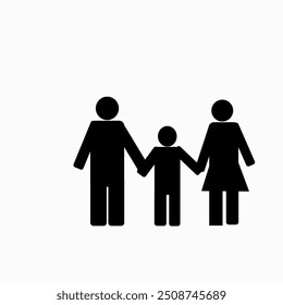 Vector Imagen de tres personas cogidas de la mano.