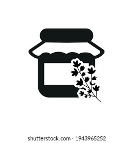 Vector image. Thyme honey icon.