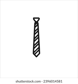vector image of a tie, black and white background