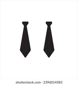vector image of a tie, black and white background