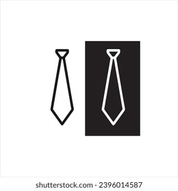 vector image of a tie, black and white background
