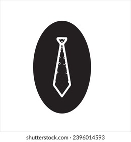 imagen vectorial de una corbata, fondo negro y blanco