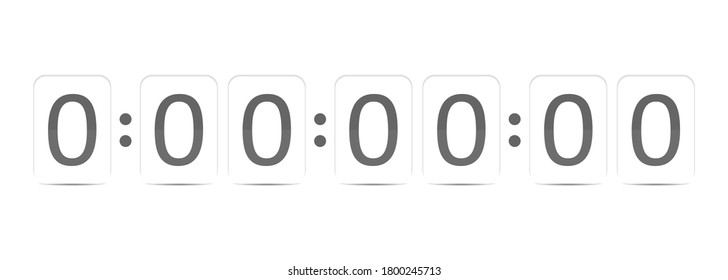 vector image of a timer with a countdown to the deadline