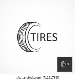 Vector image tires logo.
