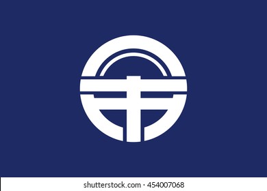 Vector image of  Tokushima city flag. Proportion 2:3. EPS10. 