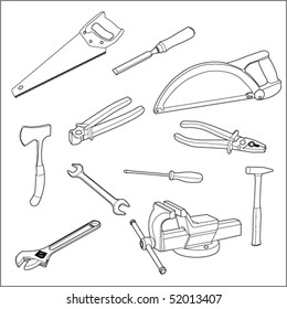 The vector image of tools
