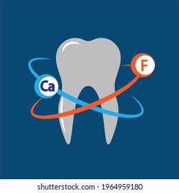 Vector image tooth isolated