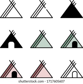 Imagen vectorial de una tienda de turismo.