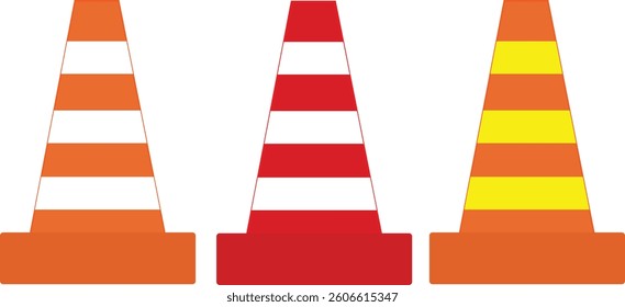 vector image of traffic cone