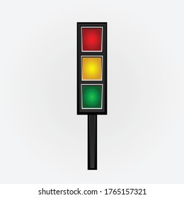 
Vektorbild eines Ampelzeichens oder -zeichens. verfügbar und kann heruntergeladen werden