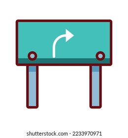vector image traffic sign icon on white background