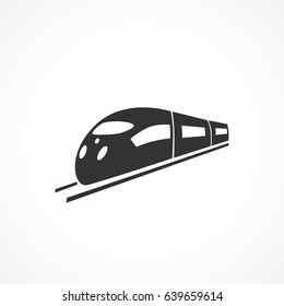 Vector image of a train icon.