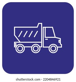 vector image. transport icon on dark blue background with white lines