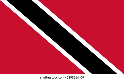 A vector image of the Trinidad and Tobaggo flag