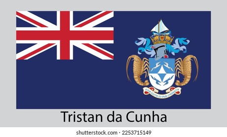 Vector Image Of Tristan Da Cunha Flag