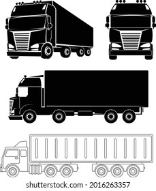 imagen vectorial de un camión, gráficos vectoriales de coches, auto