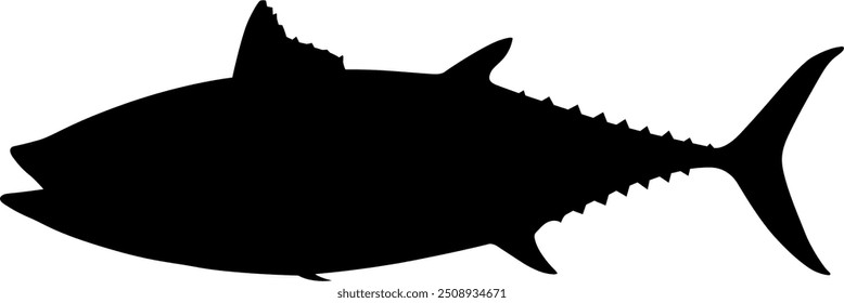 Vector image of a tuna