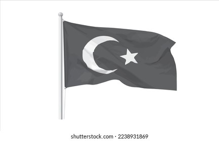 
Vector image of Turkey national flag - al flag - flying