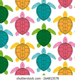 Vector image of an turtle 